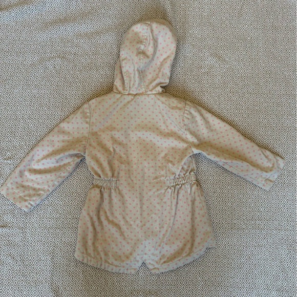 🌟3/$20🌟 LC Waikiki pink and khaki button front cotton coat size 3-4Y. - Picture 2 of 5